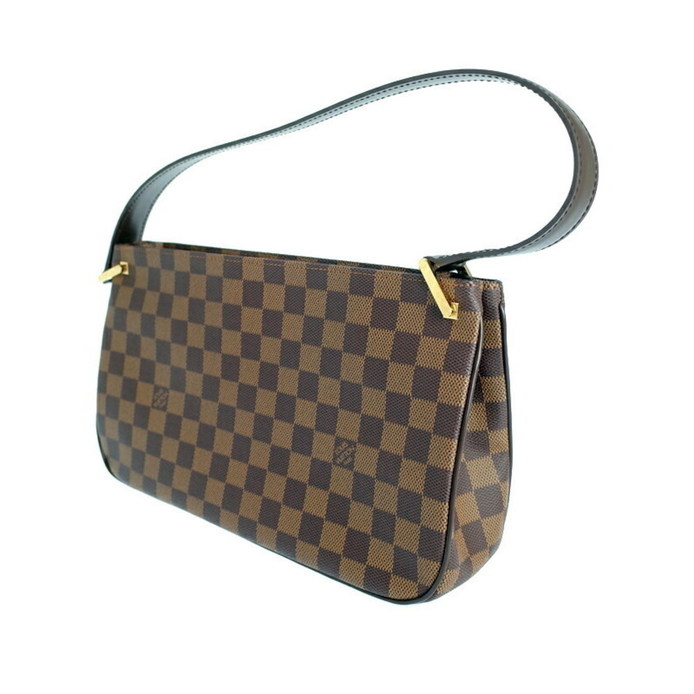 Louis Vuitton Bag Ebene Canvas Shoulder Damier Brown Aubagne
